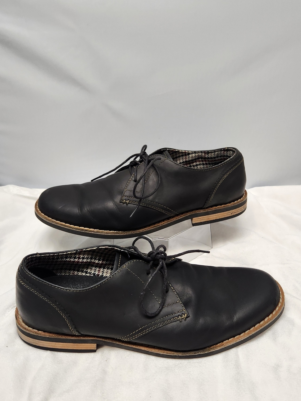 Original Penguin Men's Black Leather Derby Shoes - Classic Lace-Up